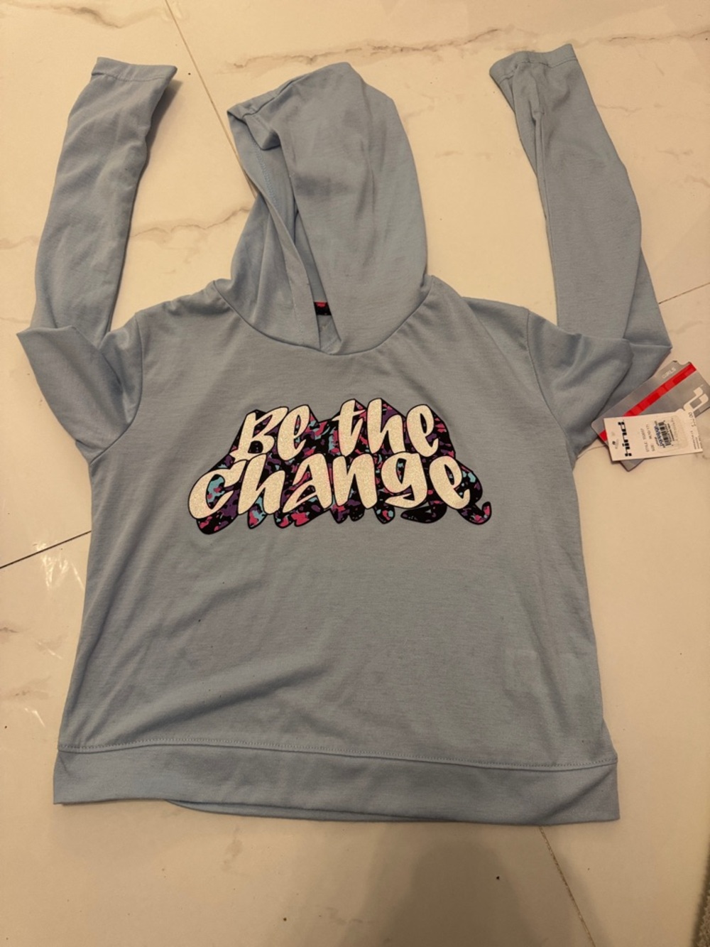 Hind Light Blue Girls Graphic Tee